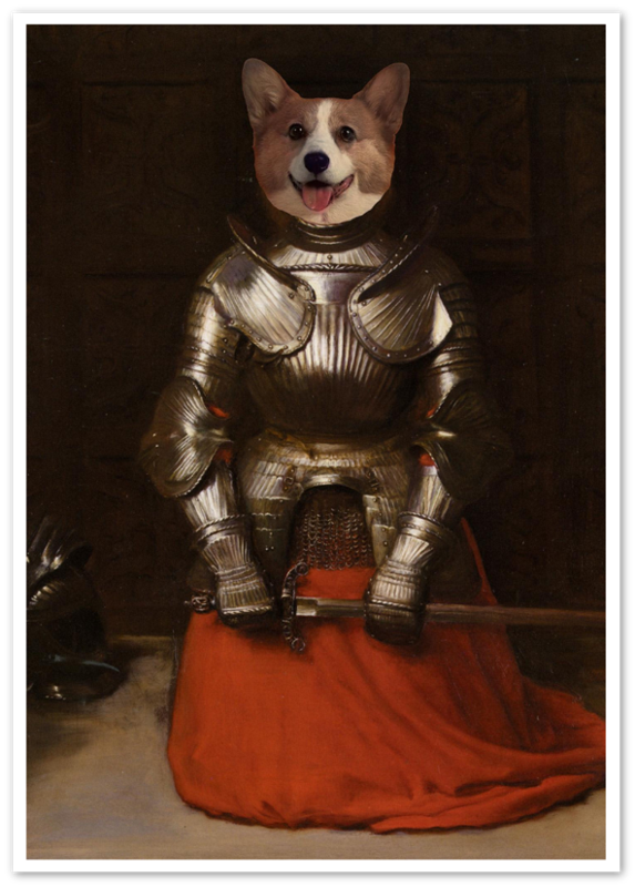 The Knight - Custom Pet Portrait