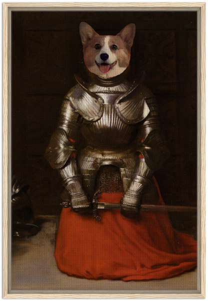 The Knight - Custom Pet Canvas