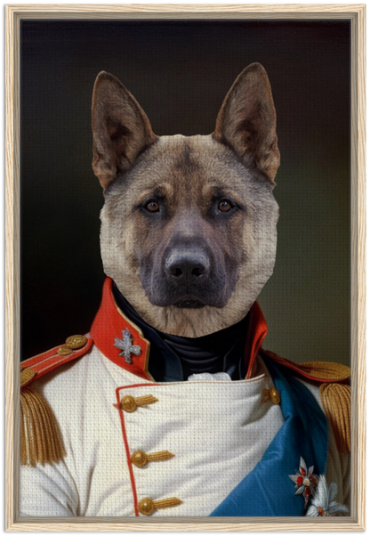 Napoleon - The Regal Commander - Custom Pet Canvas