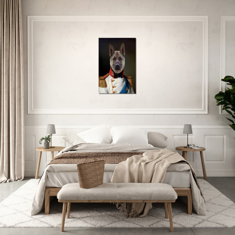 Napoleon - The Regal Commander - Custom Pet Canvas