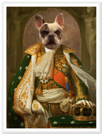 Napoleon - The Emperor's Throne - Custom Pet Portrait