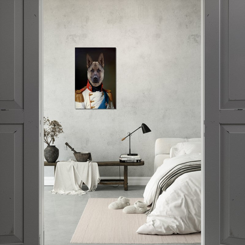 Napoleon - The Regal Commander - Custom Pet Canvas