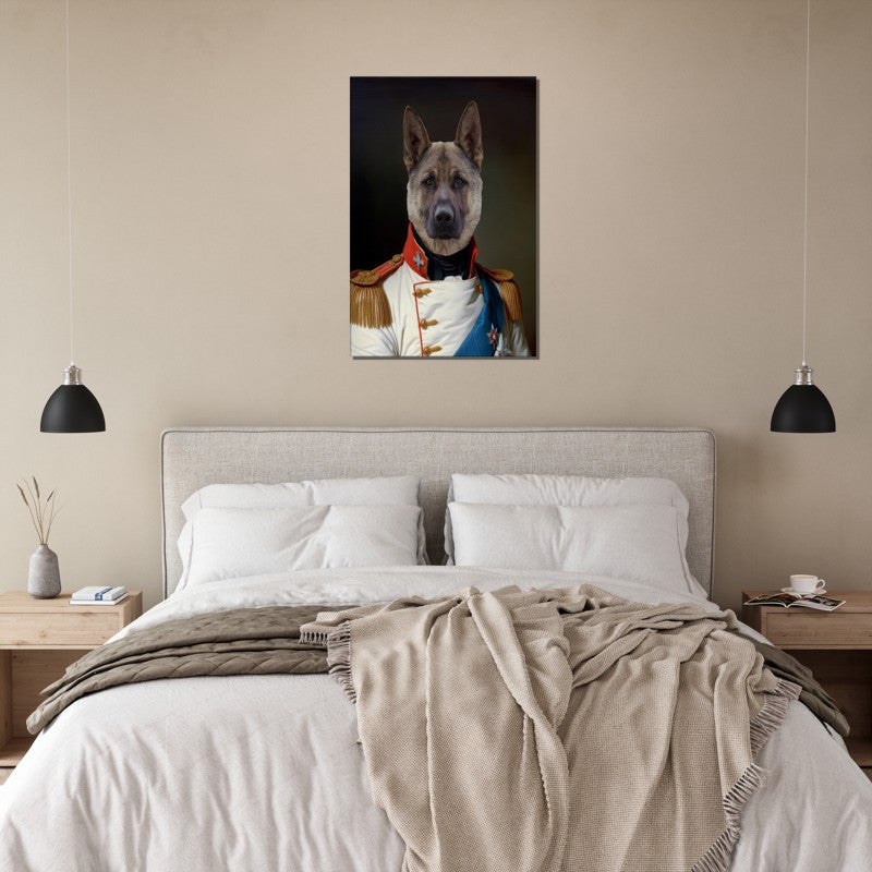 Napoleon - The Regal Commander - Custom Pet Canvas