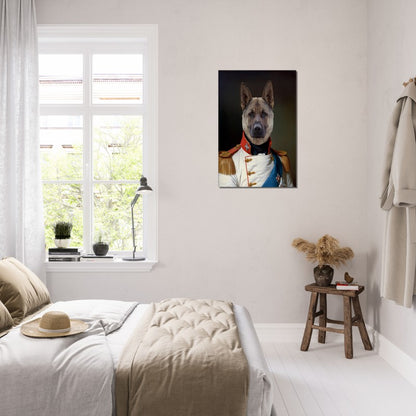 Napoleon - The Regal Commander - Custom Pet Canvas