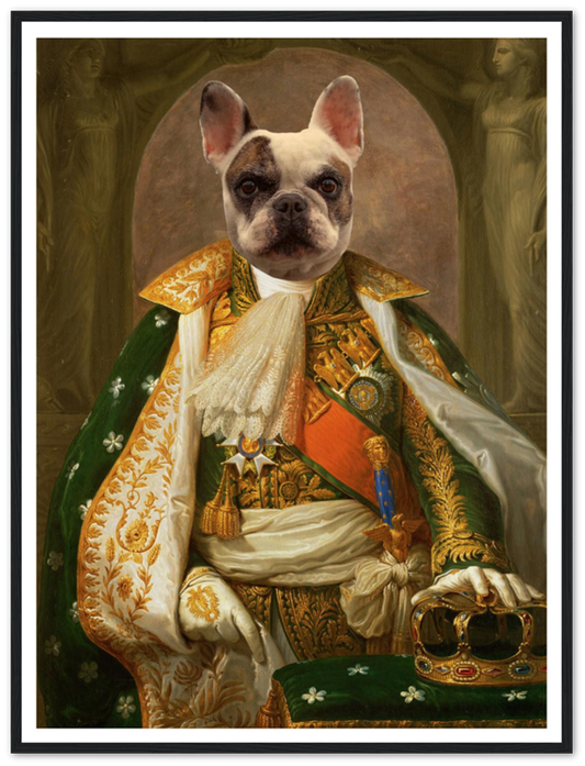 Napoleon - The Emperor's Throne - Custom Pet Portrait