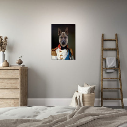 Napoleon - The Regal Commander - Custom Pet Canvas