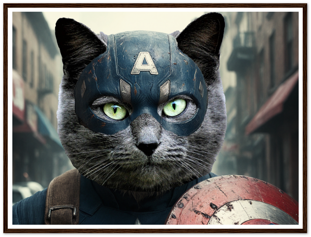 Captain America - Custom Pet Portrait