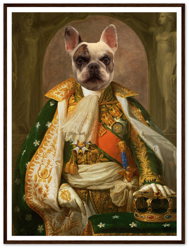 Napoleon - The Emperor's Throne - Custom Pet Portrait