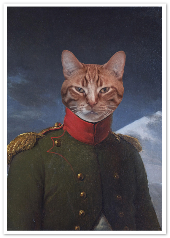 Napoleon - The Field Marshal - Custom Pet Portrait