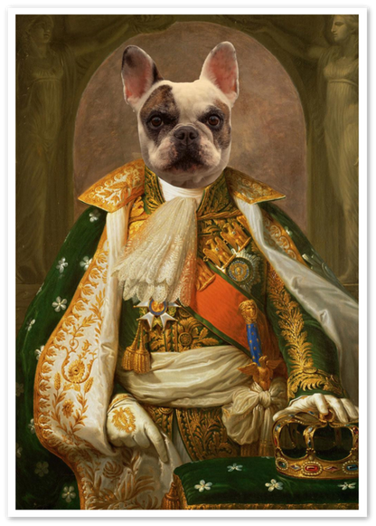 Napoleon - The Emperor's Throne - Custom Pet Portrait